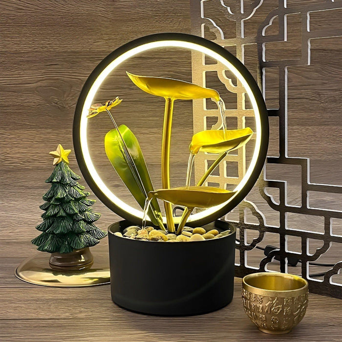 GlowCascade - beroligende fossefalls bordlampe Skanto