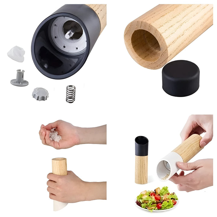 Salt- og pepperkvernsett – AdjustaSkantoe Grinder | Stilig for ethvert kjøkken