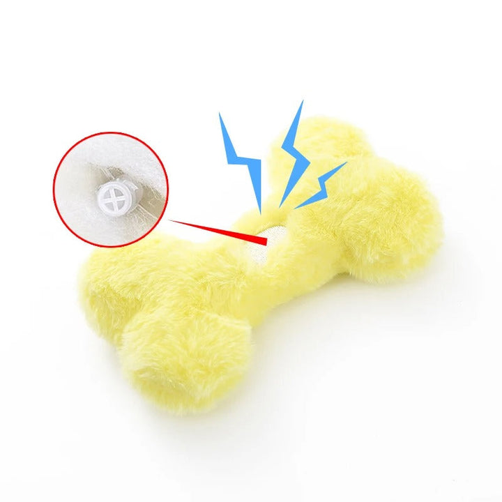 Søt Love Bone Plush Squeaky Hundelek Skanto