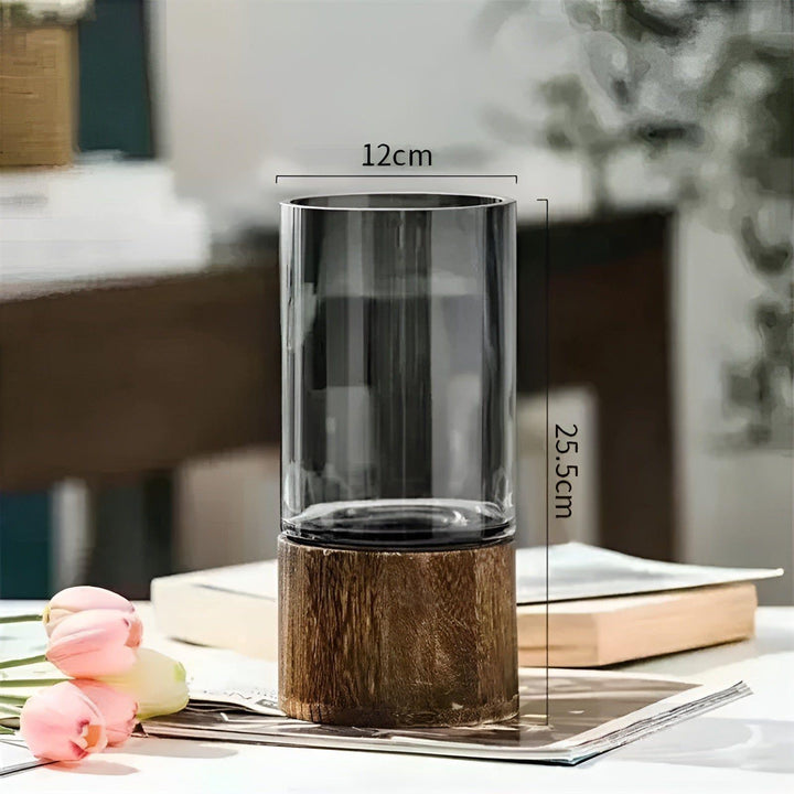 HydroGlass Vase - Europeisk Tre-Transparent Glass Vase | Skanto