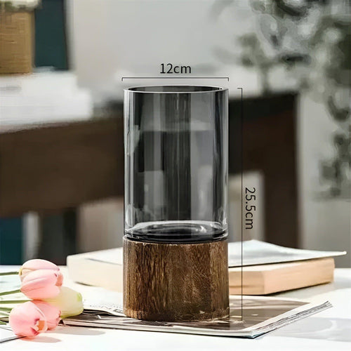 HydroGlass Vase - Europeisk Tre-Transparent Glass Vase | Skanto