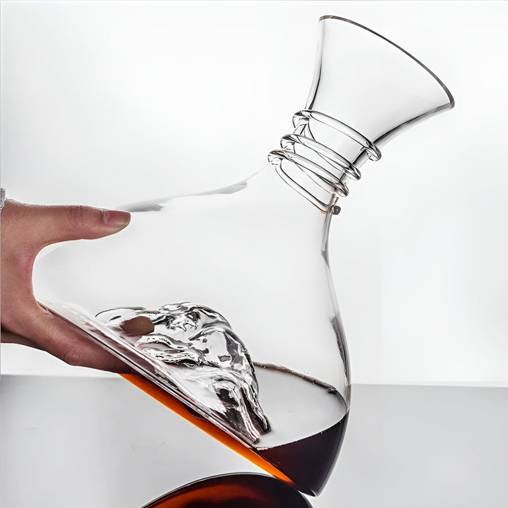 Rødvinskaraffel krystallglass – whisky viner vin rask fosse isfjell dispenser rødvinskjele | Skanto