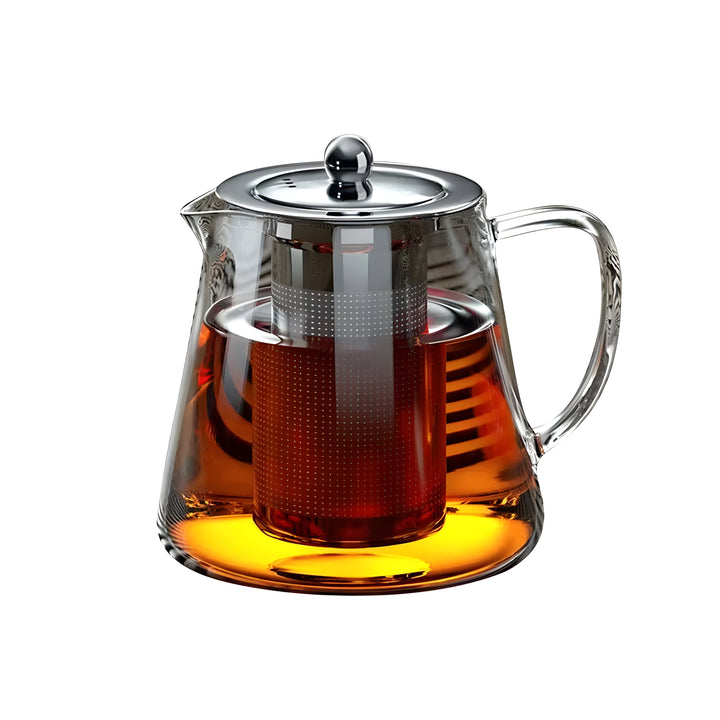 CrystalBrew-krus – Varmebestandig glass med filter i rustfritt stål