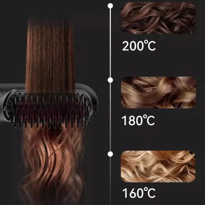 Skanto | Trådløs rettende børste styler for rett hår overalt