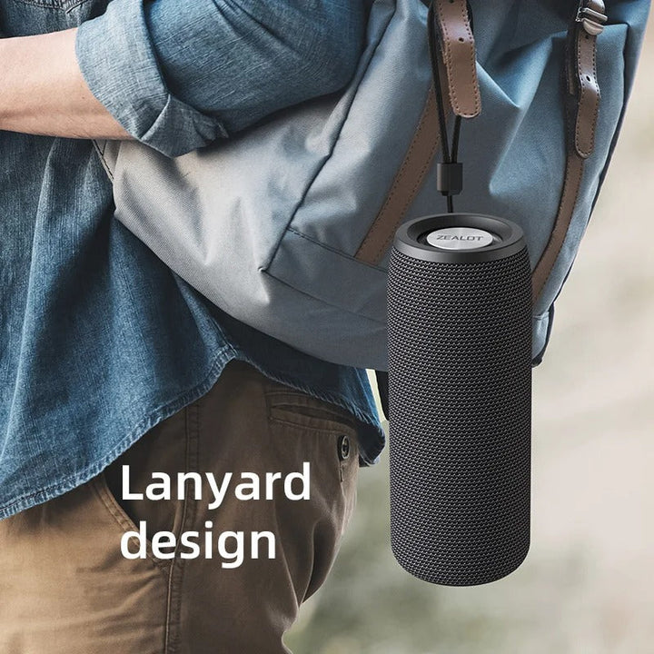 Skanto | Kraftig Mini Bluetooth Høyttaler - Kompakt 360° Trådløs Vanntett Høyttaler