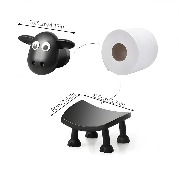 Buy Toilet Paper Holder – Original & Fun Bathroom Decor | Non-Slip, Ideal for Small Bathrooms
