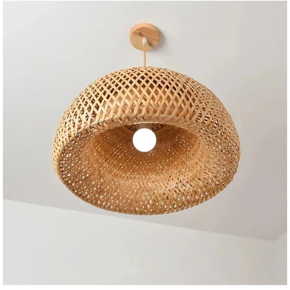 Bamboo Lampe Håndstrikket Kinesisk Stil Veving | Skanto