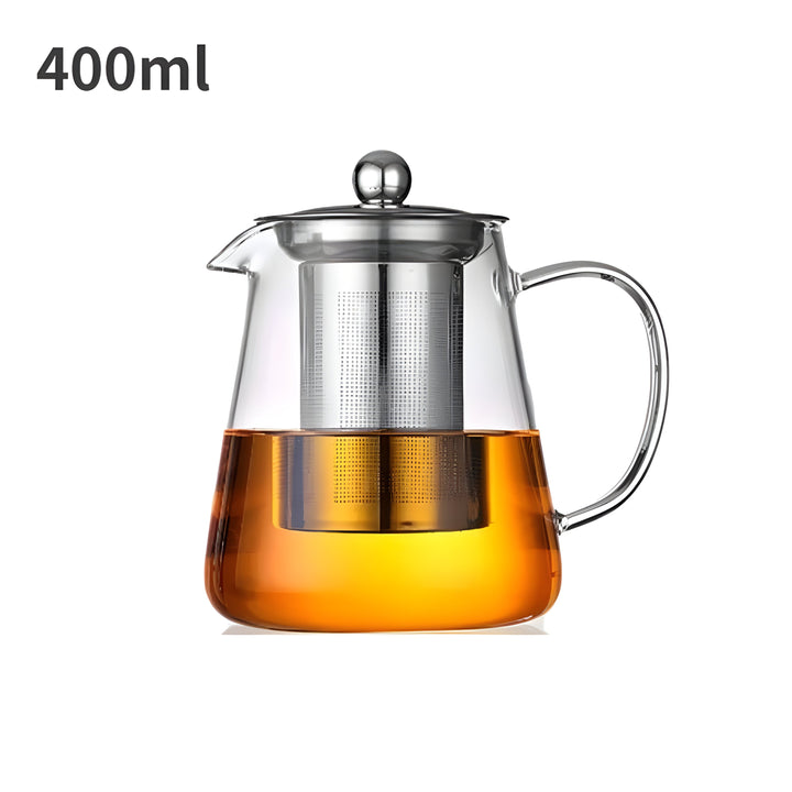 CrystalBrew-krus – Varmebestandig glass med filter i rustfritt stål