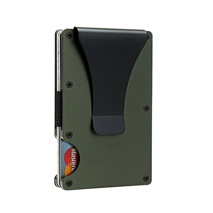 Skanto | Titanium Matte Cobalt Kortholder – Slank & Stilig RFID-lommebok for Menn & Kvinner