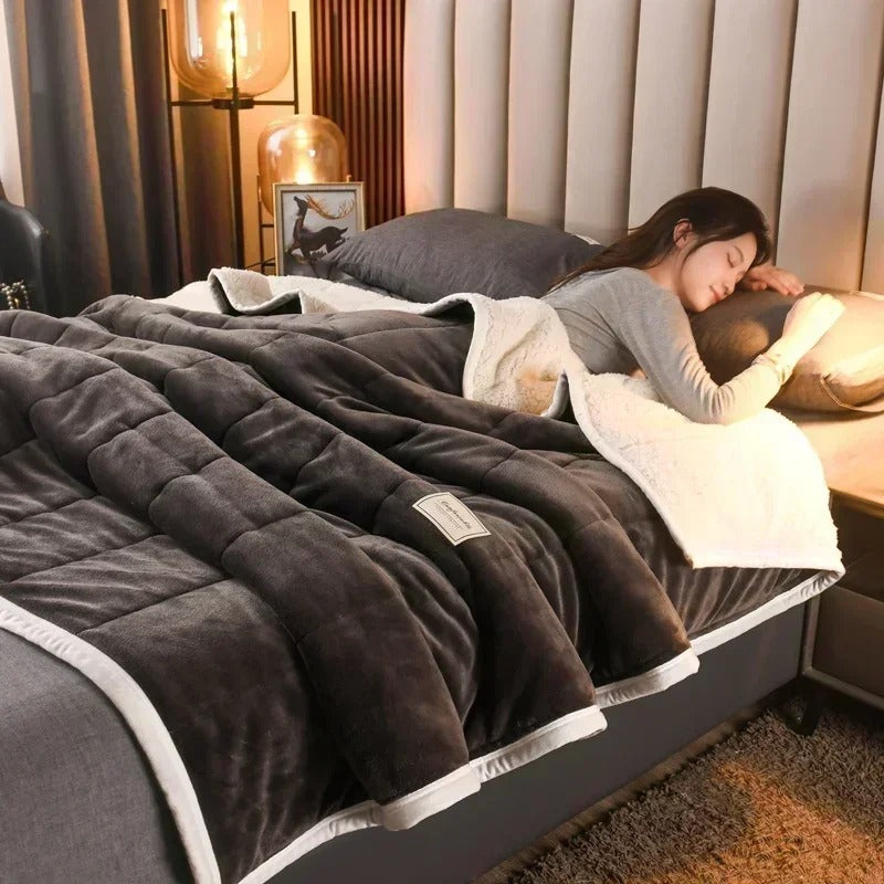 Frendorf | Varm flanell korallfleece teppe for høst og vinter – CosyBlanket