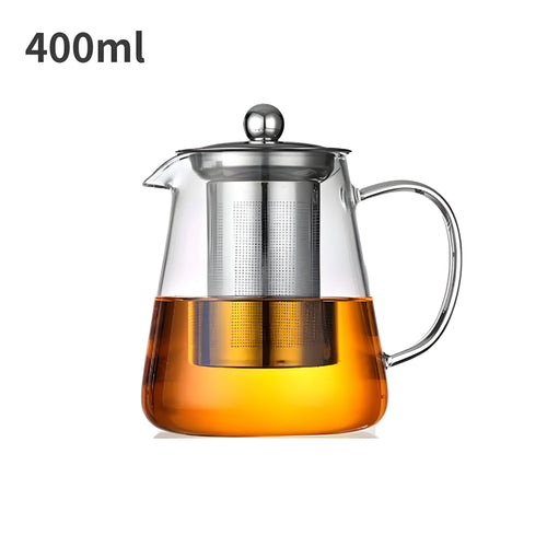 CrystalBrew Cup - Varmeresistent glass med rustfritt stålfilter | Skanto