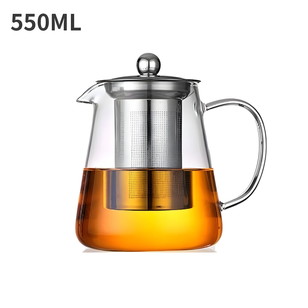 CrystalBrew Cup - Varmeresistent glass med rustfritt stålfilter | Skanto