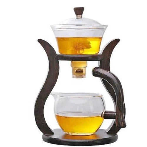 Glass Teaset med magnetisk flyt – semi-automatisk kjele, varmebestandig og elegant | Skanto
