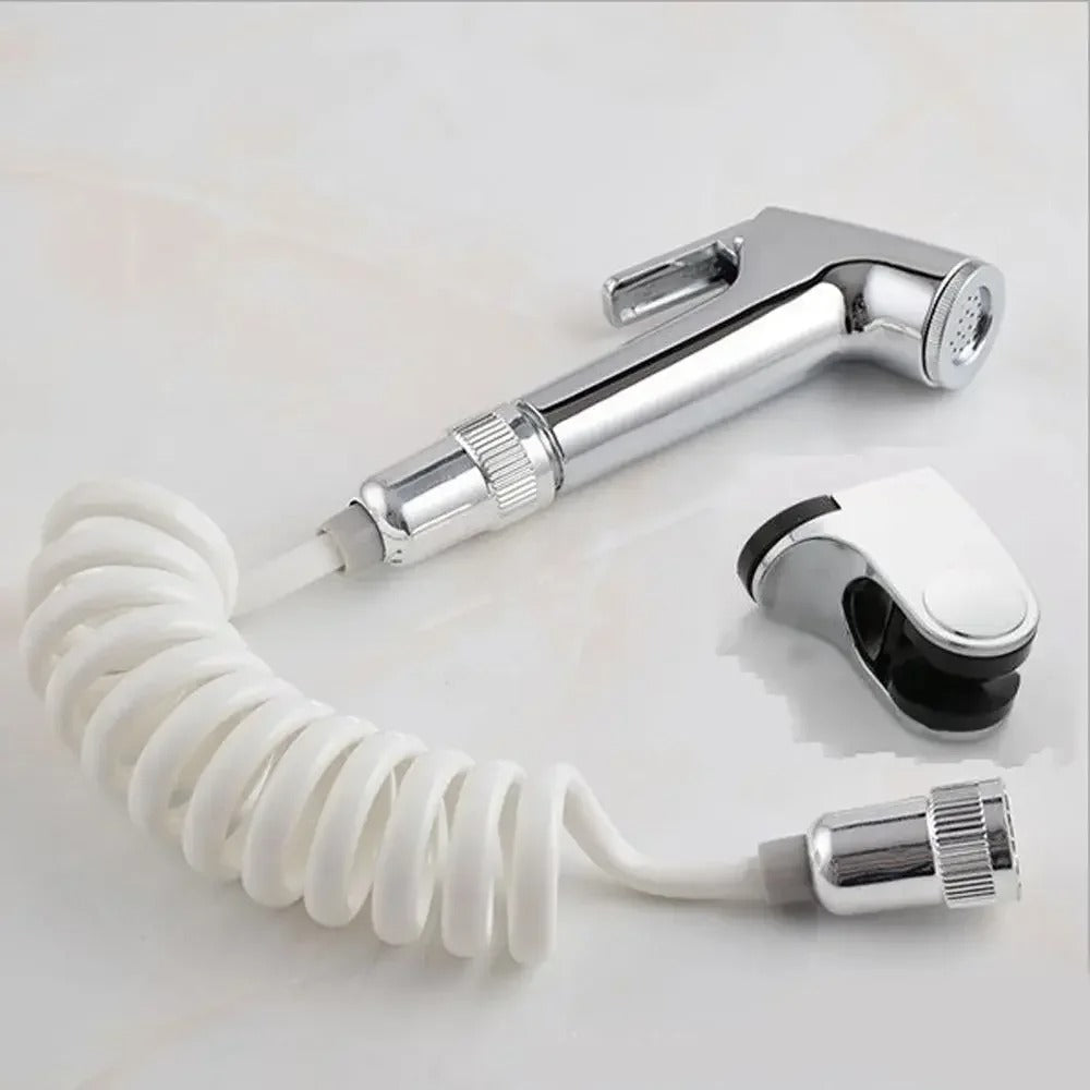 Skanto | Rustfritt Stål Håndholdt Bidet Sprayer Set | Justerbart Trykk, Selvrensende Düse & Ideell for Personlig Hygiene og Rengjøring av Kjæledyr