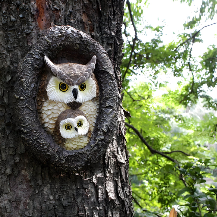 MysticOwl Ornament – Dekorativ ugle statue laget av harpiks | Skanto