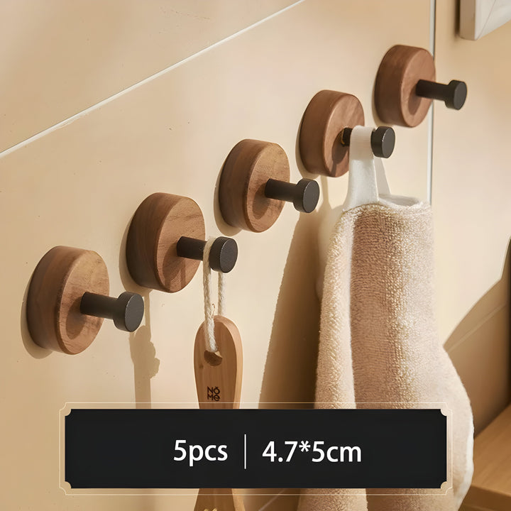 WoodenGrip Hooks – Veggkroker i tre i nordisk stil