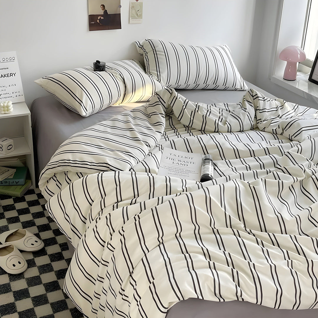PureLoom sengetøysett – Moderne, hudvennlig sengetøysett (1 dynetrekk + 1 laken + 2 putetrekk)