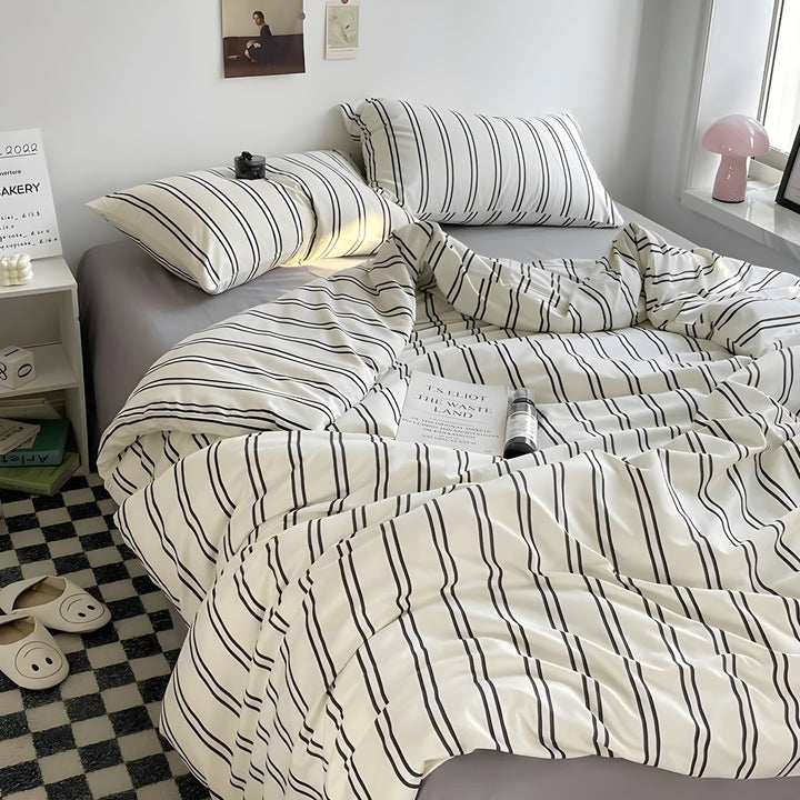 PureLoom sengetøysett – Moderne, hudvennlig sengetøysett (1 dynetrekk + 1 laken + 2 putetrekk)