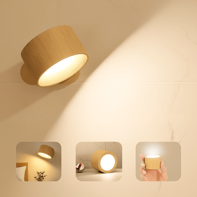 Skanto | Trådløs nordisk vegglampe med fjernkontroll