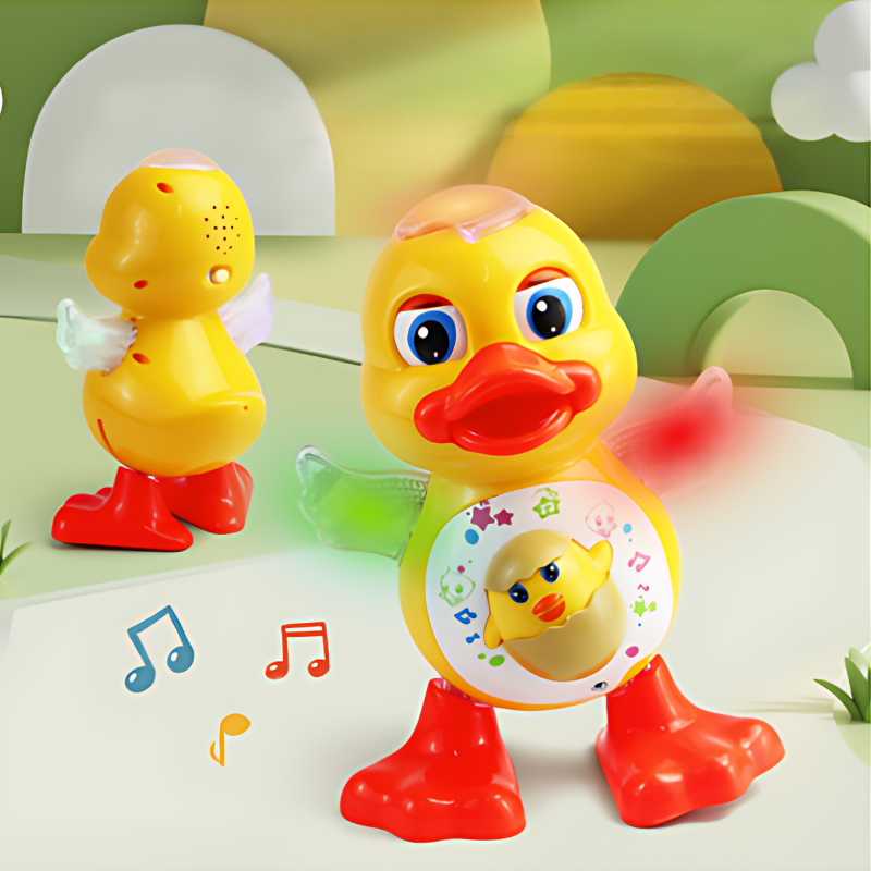 Leken LED-lampe med dansende andebolle