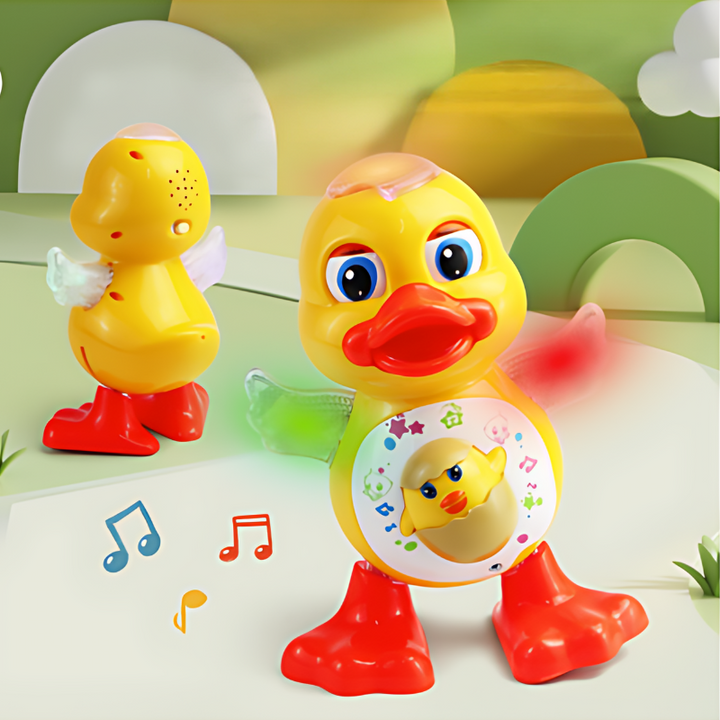 Leken LED-lampe med dansende andebolle