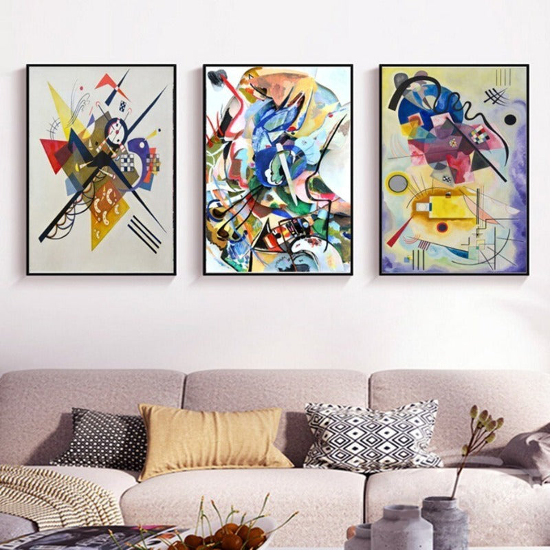 Vintage Wassily Kandinsky Berømt Abstrakt Maleri - Lerretsbilde