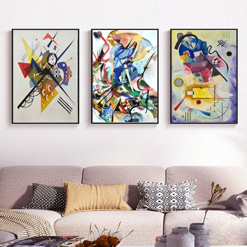 Vintage Wassily Kandinsky Berømt Abstrakt Maleri - Lerretsbilde