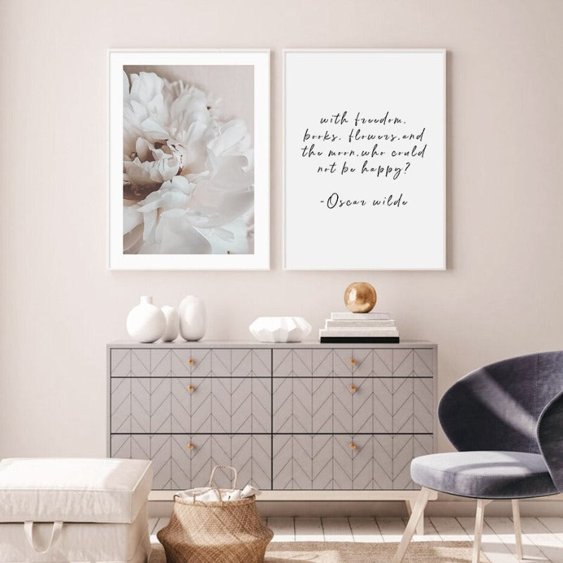 Abstract Pink Floral Silhouette Ved Skumring - Lerret Veggkunst Trykk | Skanto