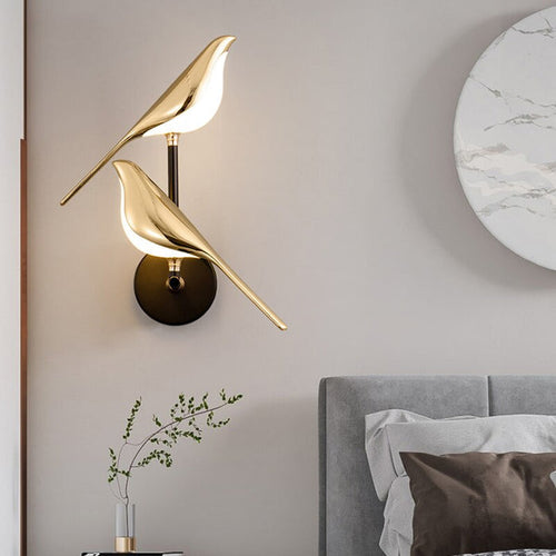 Skanto | Moderne Vegglampe med Fuglemotiv