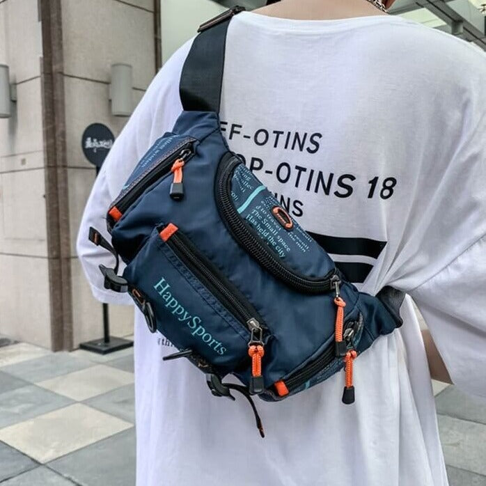 Vannbestandig herre midje- og crossbody-veske – Flerveis reise- og friluftspakke | Skanto