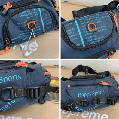 Vannbestandig herre midje- og crossbody-veske – Flerveis reise- og friluftspakke | Skanto