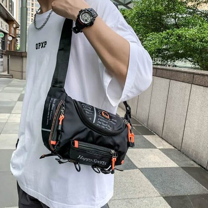Vannbestandig herre midje- og crossbody-veske – Flerveis reise- og friluftspakke | Skanto