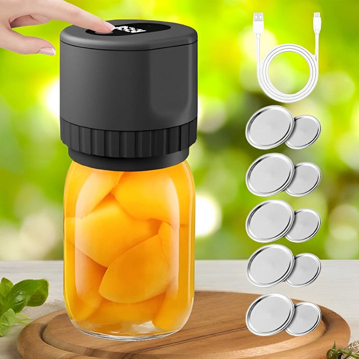Skanto | Electric Mason Jar Vacuum Sealer med LED-display