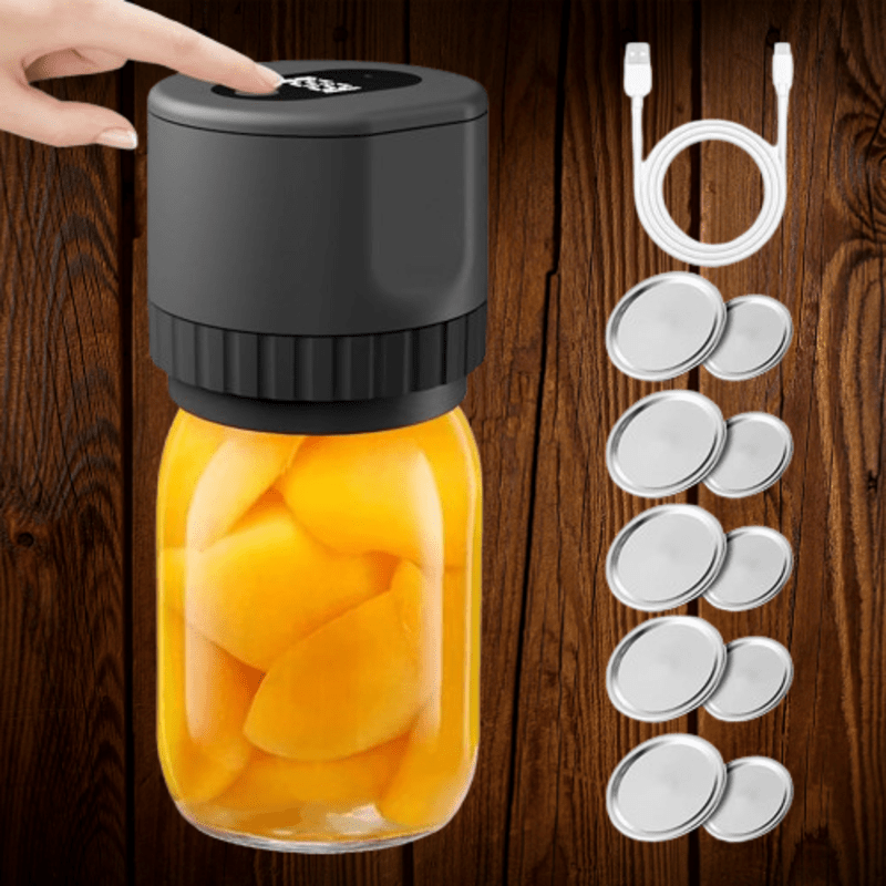 Skanto | Electric Mason Jar Vacuum Sealer med LED-display