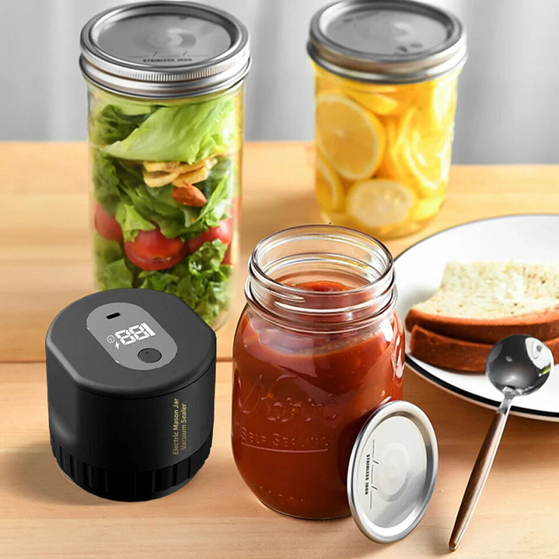 Skanto | Electric Mason Jar Vacuum Sealer med LED-display