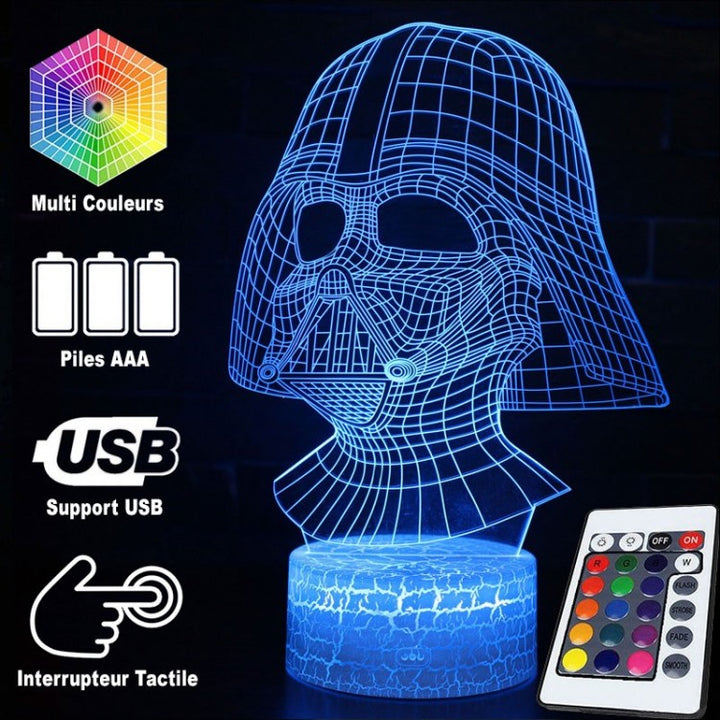Skanto | 3D Lampe Star Wars Hjelm Darth Vader