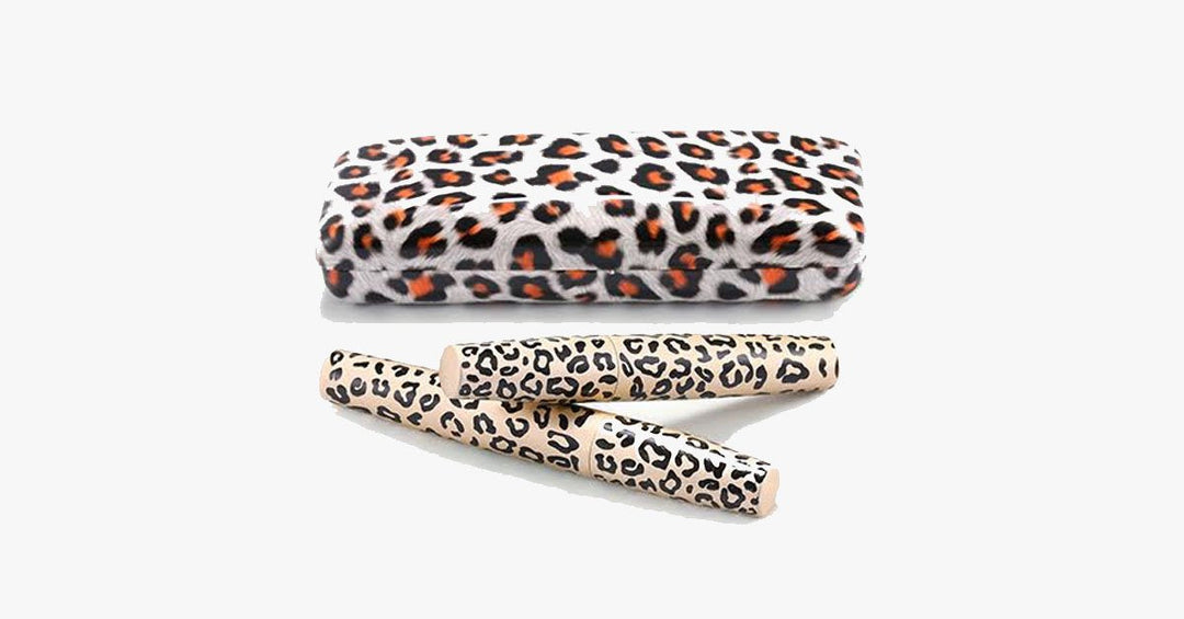 Skanto | 3D Transplant gel & mascara i leopardmønstret flaske - Laget av naturlige fibre - Vanntett & enkel å bruke