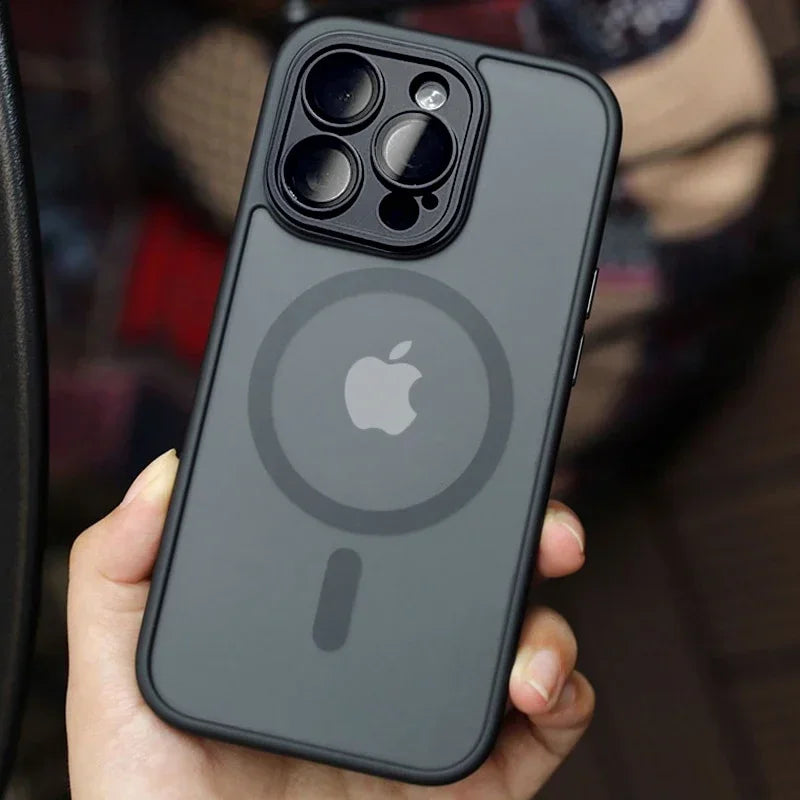Matte Armor Magnethülle med Stoßschutz og MagSafe-Unterstützung – 1+1 GRATIS
