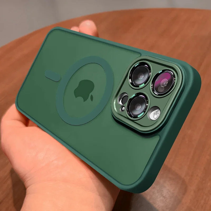 Skanto | Matte Armour Magnetisk Etui med Støtsikring & Magsafe Støtte – 1+1 GRATIS