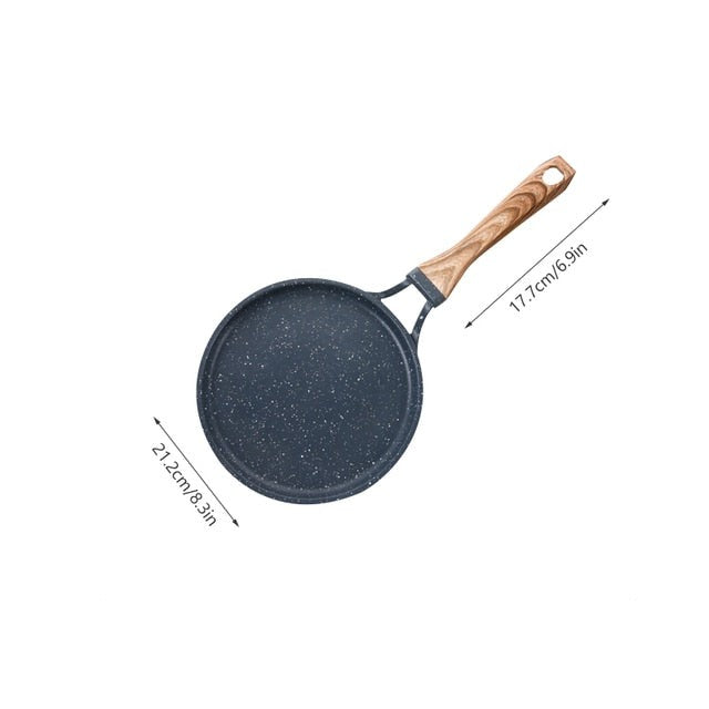 Medisinsk Stein Stekepanne Non-stick Støpejern Pannekakepanne Omelettgryte | Skanto