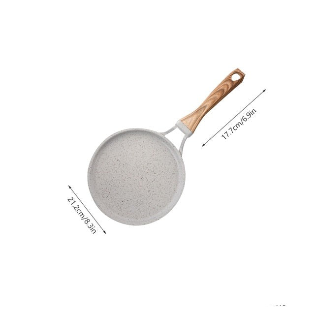 Medisinsk Stein Stekepanne Non-stick Støpejern Pannekakepanne Omelettgryte | Skanto