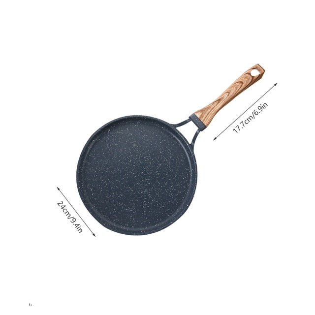 Medisinsk Stein Stekepanne Non-stick Støpejern Pannekakepanne Omelettgryte | Skanto