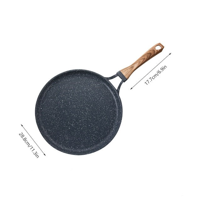 Medisinsk Stein Stekepanne Non-stick Støpejern Pannekakepanne Omelettgryte | Skanto