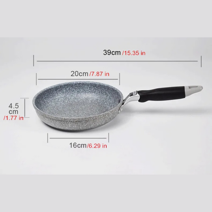 Medisinsk stein Non Stick Stekepanne Wok Panne Induksjon Gass Komfyr Koker | Skanto
