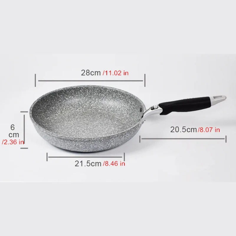 Medisinsk stein Non Stick Stekepanne Wok Panne Induksjon Gass Komfyr Koker | Skanto