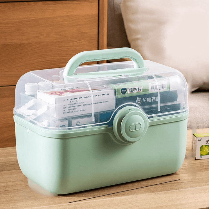 Skanto | MediSmart Pill Organiser – Kompakt ukentlig medisinoppbevaringsboks for hjemmet og reise