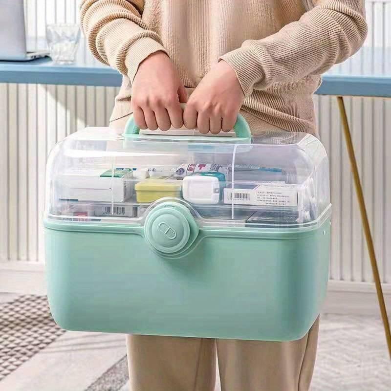Skanto | MediSmart Pill Organiser – Kompakt ukentlig medisinoppbevaringsboks for hjemmet og reise