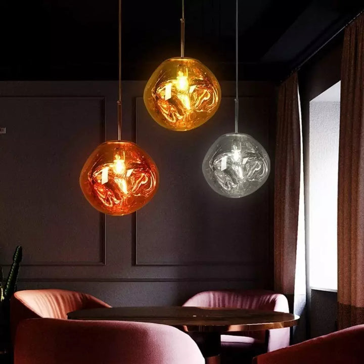Skanto | Smelt Pendellampe - Moderne Glass Henge lampe for Kjøkkenøy & Spisestue