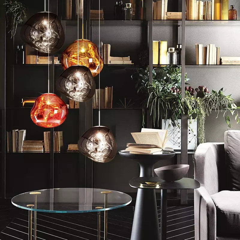 Skanto | Smelt Pendellampe - Moderne Glass Henge lampe for Kjøkkenøy & Spisestue