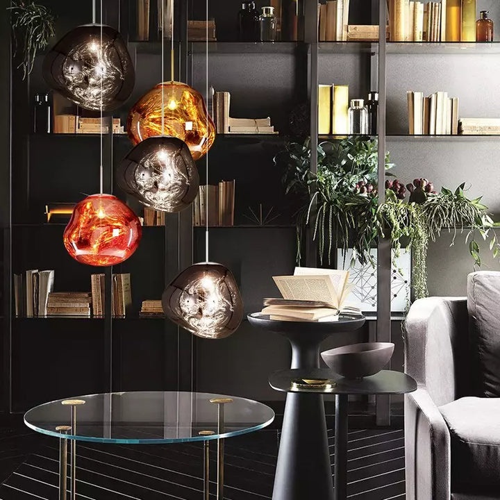 Skanto | Smelt Pendellampe - Moderne Glass Henge lampe for Kjøkkenøy & Spisestue